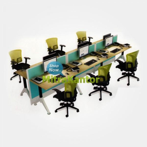 Jual Partisi Kantor Murah, Partisi Kantor Donati 6 Staff Hadap