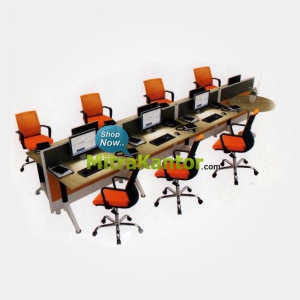 Jual Partisi Kantor Murah, Partisi Kantor Donati 8 Seat Hadap