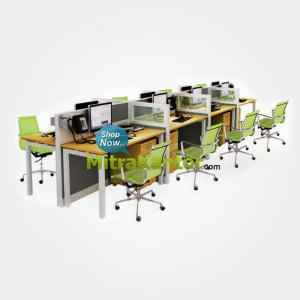Jual Partisi Kantor Murah, Partisi Kantor Donati 8 Staff Hadap