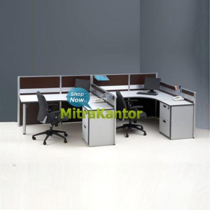 Jual Partisi Kantor, Partisi Kantor Modera 2 Seat 3 Series Murah