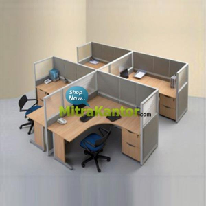 Jual Partisi Kantor Modera 4 Seat Manager 5 Series Murah