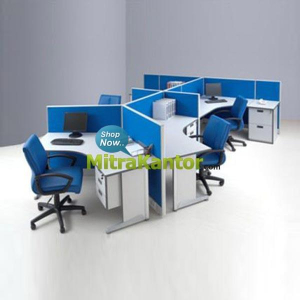 Jual Partisi Kantor Murah, Partisi Kantor Modera 5 Seat 5 Series