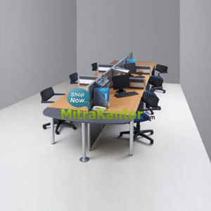 Jual Partisi Kantor Murah, Partisi Kantor Modera 6 Staff 3 Series