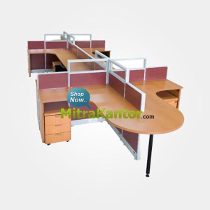 Jual Partisi Kantor Uno 8 Staff Premium Series Murah