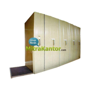 Jual Lemari Arsip Besi Mobile File Elite Manual Murah di Jakarta