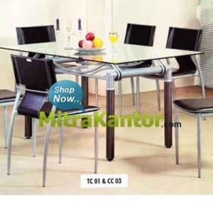 Jual Meja Makan Murah, Meja Makan Cofemo CC03 TC01 Minimalis
