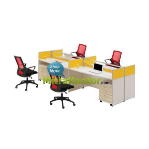 Jual Partisi Kantor Murah, Partisi Kantor Indachi Konfigurasi 4 LS