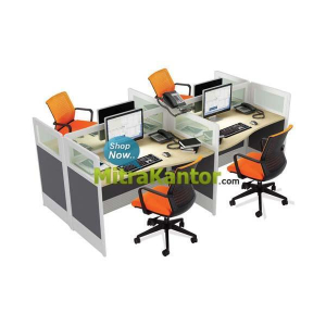 Jual Partisi Kantor Murah, Partisi Kantor Indachi Konfigurasi 4H