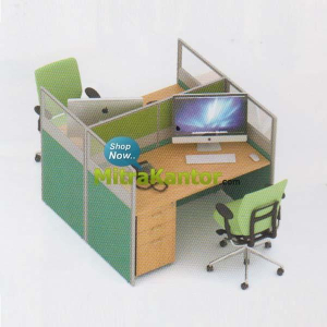 Jual Partisi Kantor Murah, Partisi Kantor Uno 2 Staff B Murah