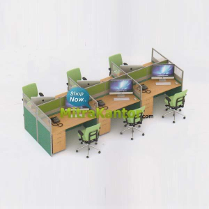 Jual Partisi Kantor Murah, Partisi Kantor Uno 6 Staff Murah