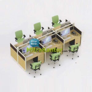 Jual Partisi Kantor Murah, Partisi Kantor Uno Premium 6 Staff