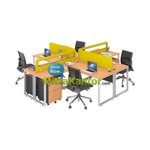 Partisi Kantor Murah, Partisi Kantor 4 Staff Arkadia Domestika 7