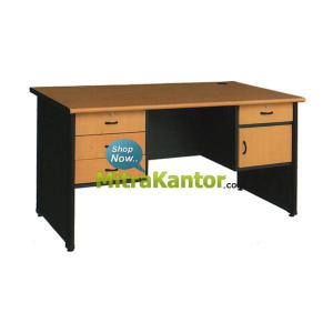 Meja Staff, Meja Kantor Staff Lunarsol LMK 1675 L, Meja Kantor Murah