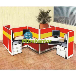 Partisi Kantor Murah, Partisi Kantor 4 Staff Arkadia Linus FIG 10