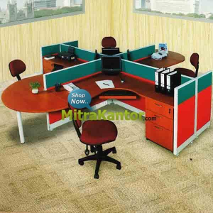 Partisi Kantor Murah, Partisi Kantor 4 Staff Arkadia Linus FIG 12