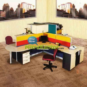 Partisi Kantor Murah, Partisi Kantor 4 Staff Arkadia Linus FIG 13