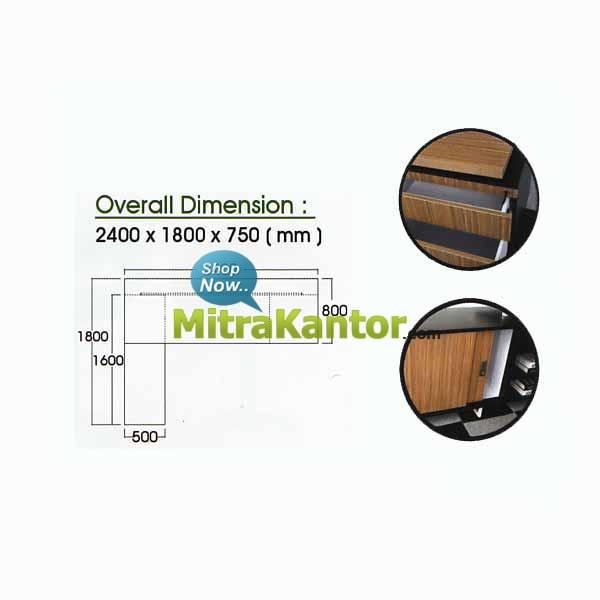 Jual Meja Kantor Murah, Meja Direktur Ichiko Petruci Series
