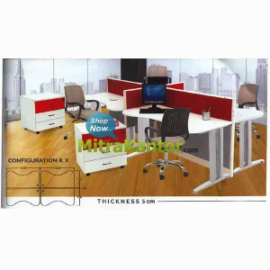 Partisi Kantor Ichiko Konfigurasi 4 X, Partisi Kantor Murah