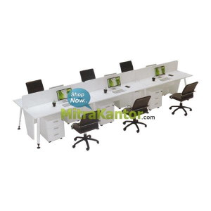 Jual Partisi Kantor, Partisi Meja Staff, Partisi Kantor Staff Harga Murah di Jakarta, Partisi Kantor Staff Modera Config 6
