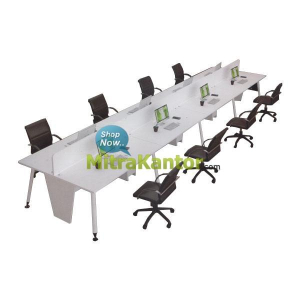 Jual Partisi Kantor, Partisi Meja Staff, Partisi Kantor Staff Harga Murah di Jakarta, Partisi Kantor Staff Modera Config 8