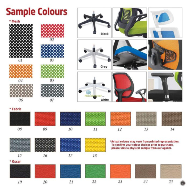 Inco Sample Colours