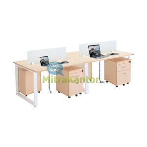 Partisi Kantor 4 Staff Inco Fluix WS 4P F