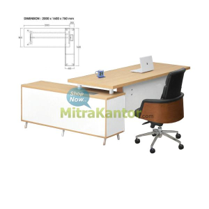 Jual Meja Kantor Direktur Indachi Oslo | Harga, Spesifikasi