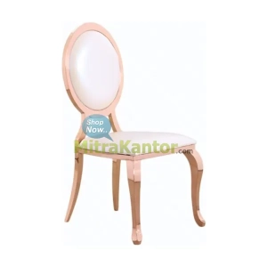 Kursi Susun Murah, Kursi Makan - Kursi Susun Aveda AC 118 Rosegold