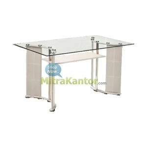 Meja Makan Aveda Axel R Silver Metalic