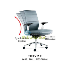 Kursi Kantor Donati TITAV 2 C dengan Fitur Synchronized