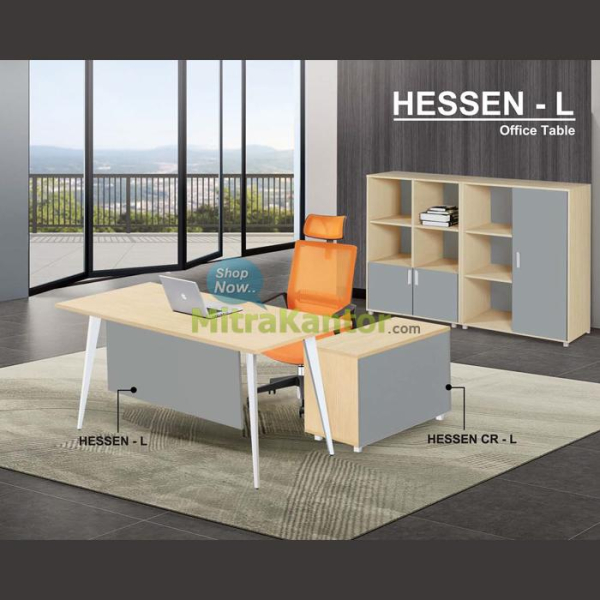 Meja Credenza Kantor Donati Hessen CR-L Modern dan Fungsional