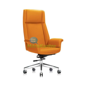 Kursi kantor direktur Donati Sharon 1 AL dengan desain ergonomis warna oranye