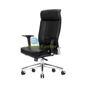 Kursi kantor direktur Donati Virenzia 1 AL dengan armrest adjustable dan rangka kaki chrome