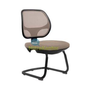 Kursi kantor hadap Donati Scelo V2-COT dengan rangka kaki hitam, sandaran mesh