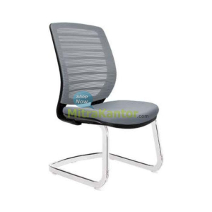 Kursi kantor hadap Donati Valen-B V2 C warna abu-abu ergonomis dan elegan
