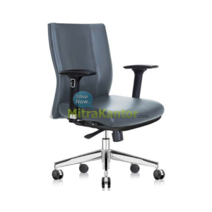 Kursi kantor manager Donati Virenzia 2 AL dengan armrest adjustable dan rangka kaki chrome