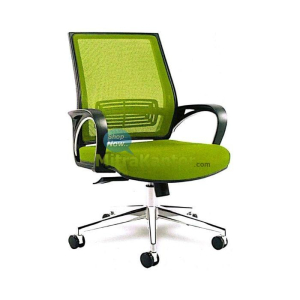 Kursi kantor Ichiko Marlo I S sandaran hijau ergonomis dan dudukan empuk