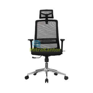 Kursi kantor ergonomis Uno Panama HR dengan sandaran mesh dan headrest