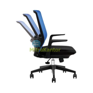 Kursi kantor staff Donati Carly 2 ergonomis warna biru