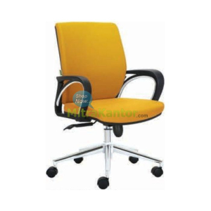 Kursi kantor Donati Petra 1 C warna kuning ergonomis untuk staff