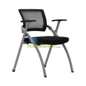 Kursi kantor staff Uno Berlin Grey ergonomis dan bisa dilipat