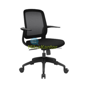 Kursi kantor ergonomis Uno Nevada Black dengan sandaran mesh