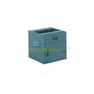 Laci meja kantor gantung Murano MOD 6122 N warna abu-abu dengan 1 laci dan 1 pintu
