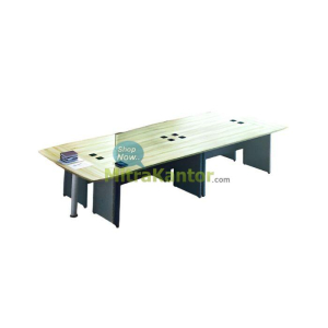 Meja Meeting Murano dengan desain modular, fleksibel dan customable
