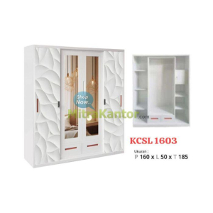 Jual Wardrobe Murah, Lemari Pakaian Lunarsol KCSL 1603 di Jakarta