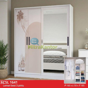 Jual Wardrobe Murah, Lemari Pakaian Lunarsol KCSL 1641 di Jakarta