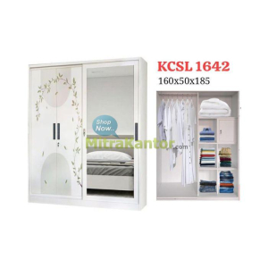 Jual Wardrobe Murah, Lemari Pakaian Lunarsol KCSL 1642 di Jakarta