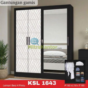 Jual Wardrobe Murah, Lemari Pakaian Lunarsol KSL 1643 di Jakarta