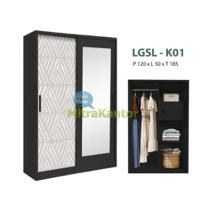 Jual Wardrobe Murah, Lemari Pakaian Lunarsol LGSL-K01 di Jakarta