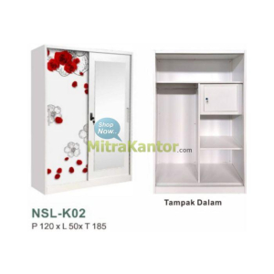 Jual Wardrobe Murah, Lemari Pakaian Lunarsol NSL-K02 di Jakarta